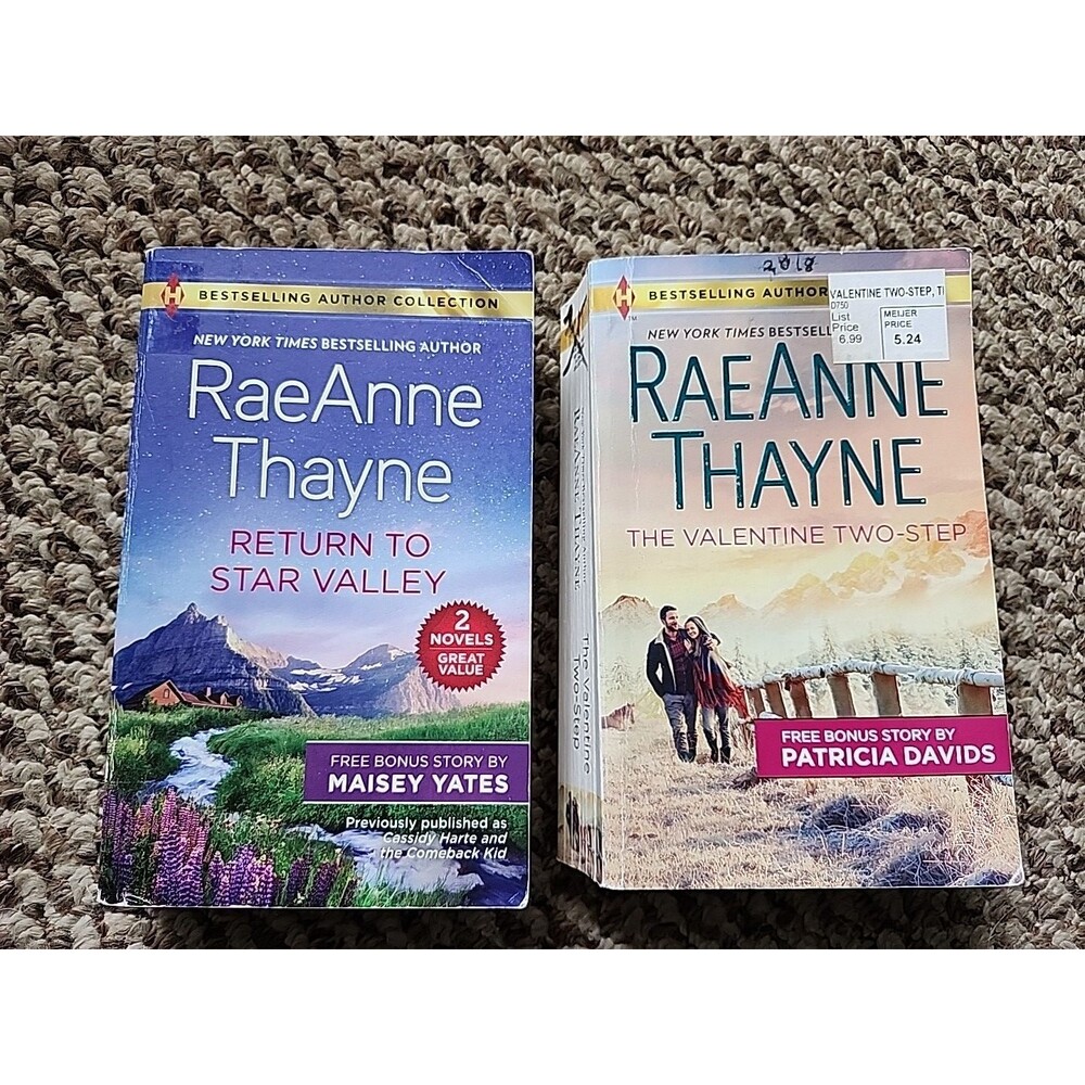 RaeAnne Thayne 2 Paperbacks Valentine 2-step & Return To Star Valley